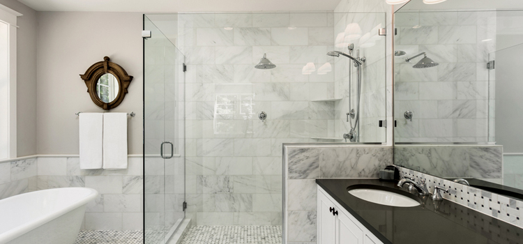 bathroom shower door installation in Coral Gables
