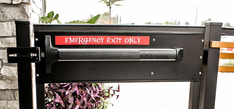 emergency push bar installation in Coral Gables
