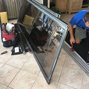 sliding glass door frame repair Coral Gables